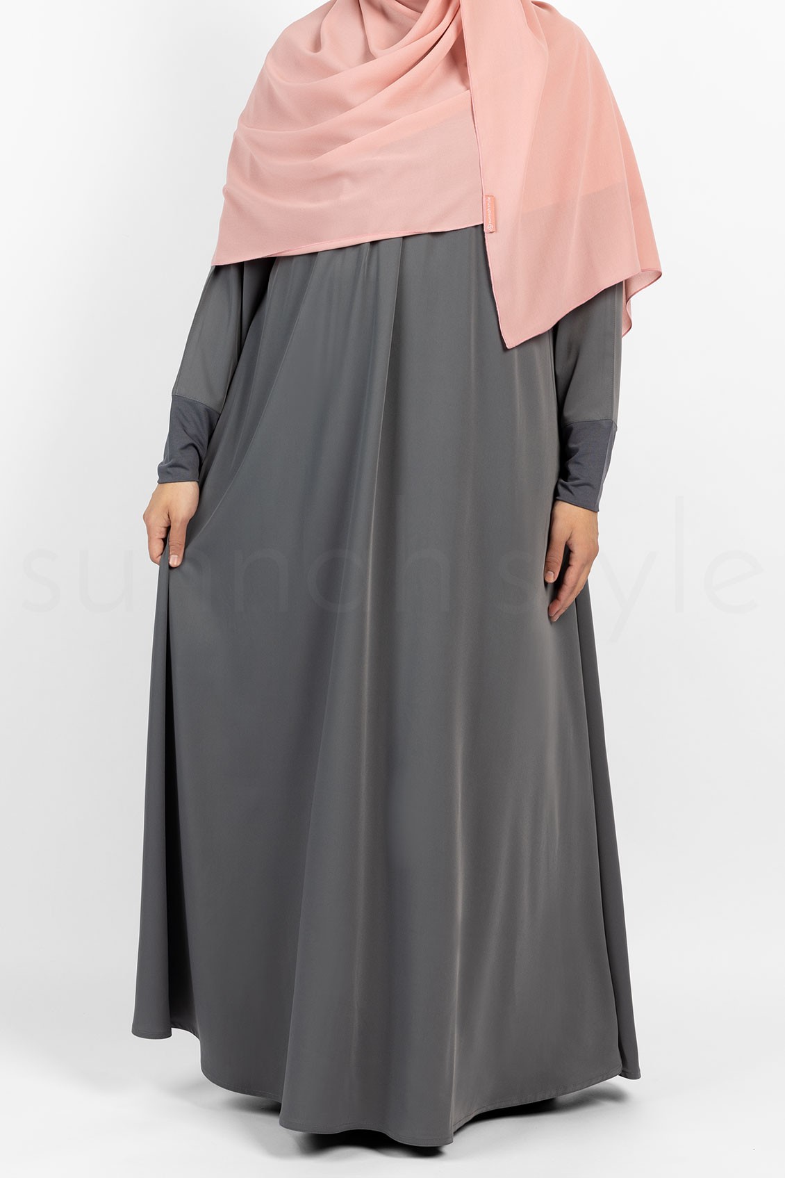 Sunnah Style Simplicity Umbrella Abaya Pewter Grey